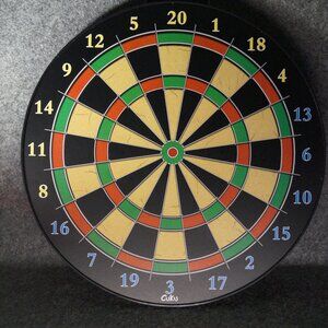 Cuku Magnetic Dart Board 12pc Set 2‑Sided Board Open Box Never Used